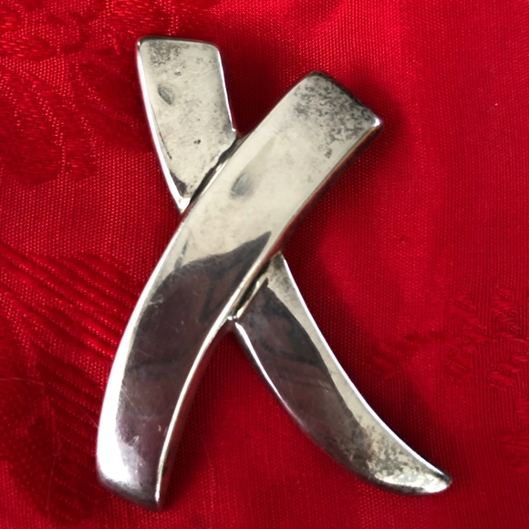 Vintage sterling X pin. - Picture 2 of 4
